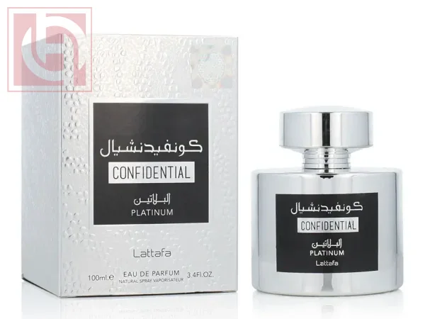 عطر كونفيدنشيال البلاتين او دو برفيوم 100 مل من لطافة