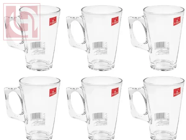 Blink Max Glass Mug 240 ml Set of 6 pieces