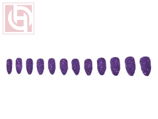 Bronze artificial nails12 pieces for women with adhesive tape