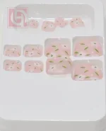 Artificial nails12 pieces for women with adhesive tape - Image 2