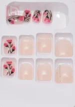Artificial nails12 pieces for women with adhesive tape - Image 2