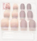 Artificial nails12 pieces for women with adhesive tape - Image 2