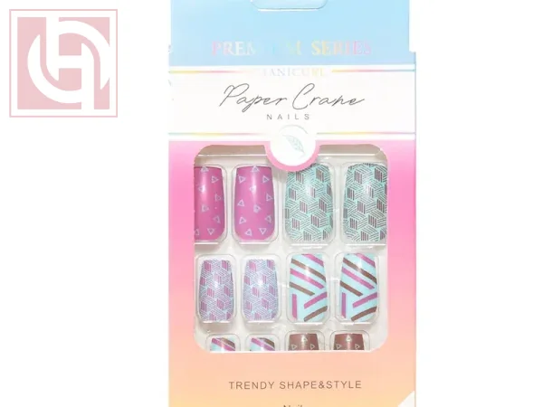 Artificial nails12 pieces for women with adhesive tape