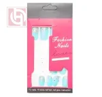 Bronze artificial nails12 pieces for women with adhesive tape
