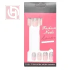 Bronze artificial nails12 pieces for women with adhesive tape