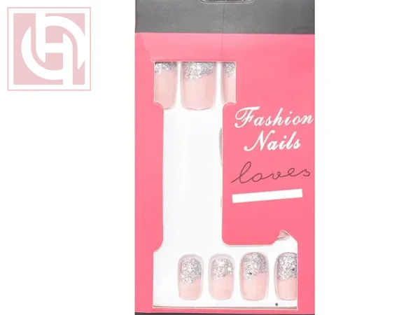 Bronze artificial nails12 pieces for women with adhesive tape