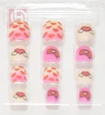 Artificial nails12 pieces for girls with adhesive tape - Image 2