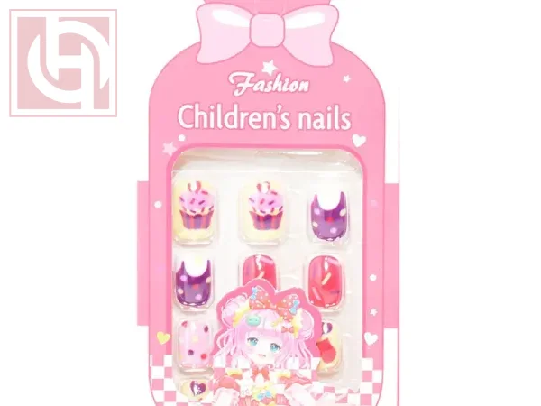 Artificial nails12 pieces for girls with adhesive tape