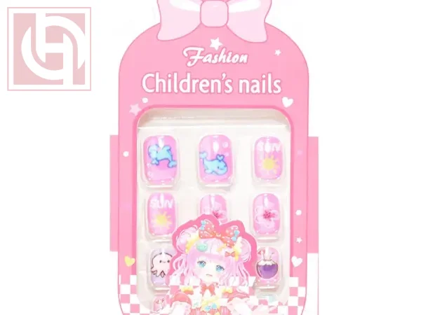 Artificial nails12 pieces for girls with adhesive tape