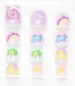 Artificial nails12 pieces for girls with adhesive tape - Image 2