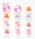 Artificial nails12 pieces for girls with adhesive tape - Image 2