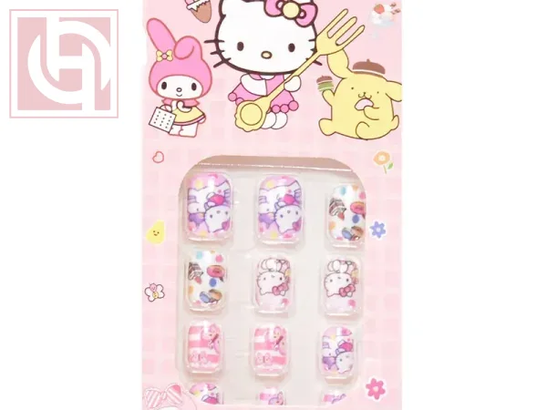 Artificial nails12 pieces for girls with adhesive tape