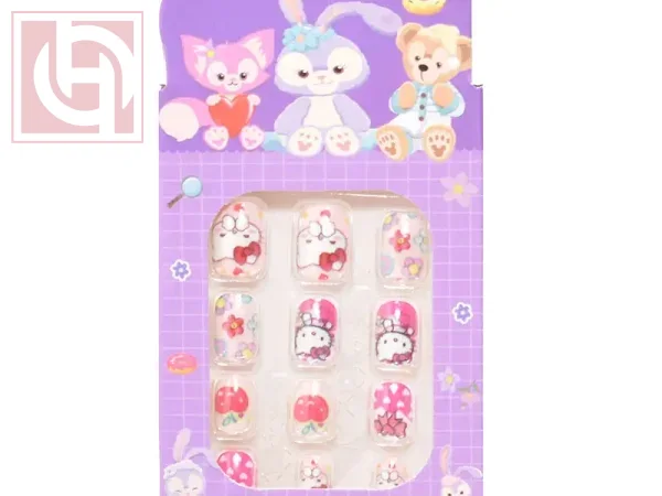 Artificial nails12 pieces for girls with adhesive tape