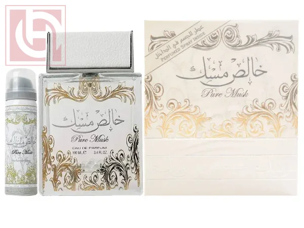 Lattafa PURE MUSK EDP 100ml+perfumed spray50ml