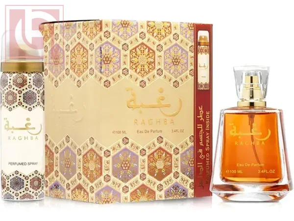 عطر رغبة او دو برفيوم 100مل+ اسبراى للجسم من لطافة