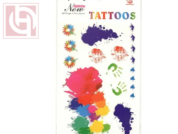 Temporary adhesive Waterproof body colour Tattoo for women and girls 22CM