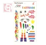 Temporary adhesive Waterproof body colour Tattoo for women and girls 22CM