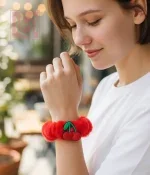 ⁦توكة شعر استك فرو للنساء والفتيات⁩ - الصورة ⁦4⁩