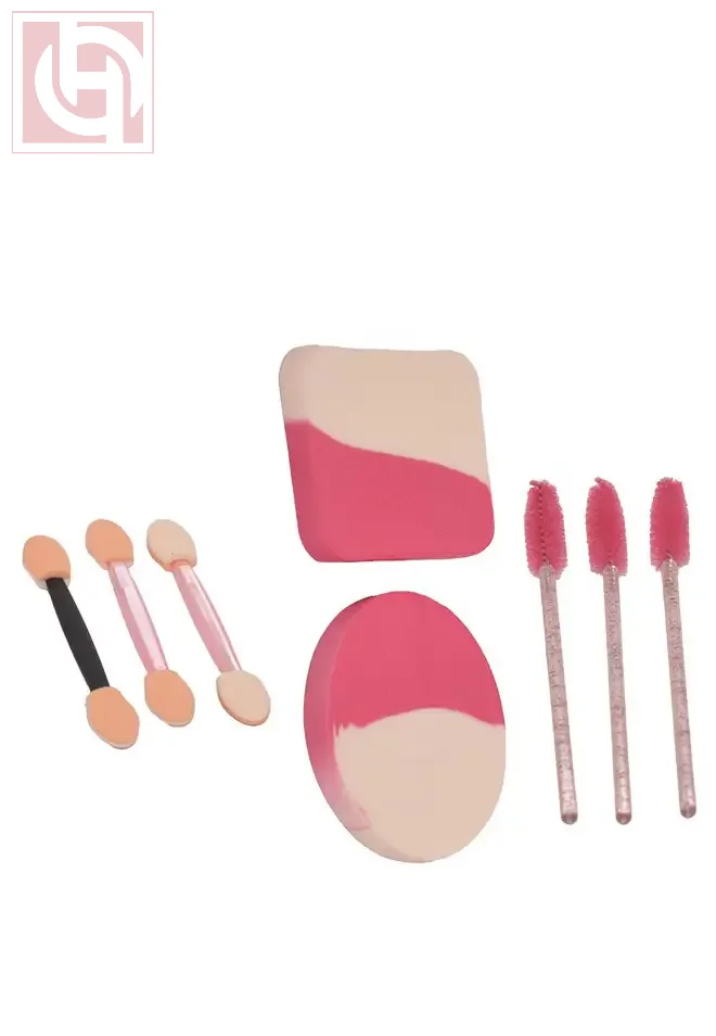 طقم ادوات تجميل Multi Function Makeup Brush and Sponge Set of 8 pieces - Image 1