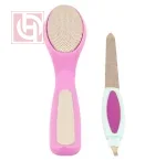 Pedicure set foot file+double sided Stainless Steel nail file set of 2 pieces