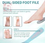 Pedicure set foot file+double sided Stainless Steel nail file set of 2 pieces - Image 4