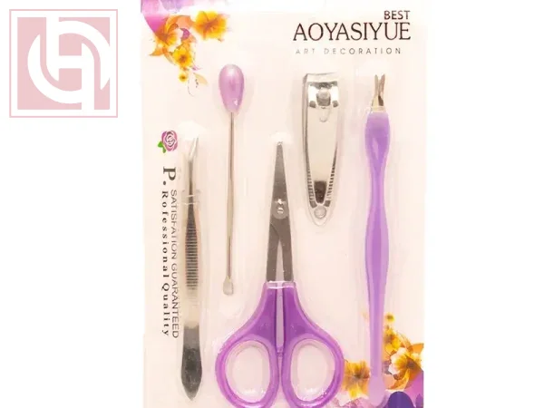 Stainless steel manicure and pedicure for women set of 5 pieces