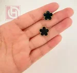 Stainless Steel Pure Anti Echo Earring for Women Black - Image 3