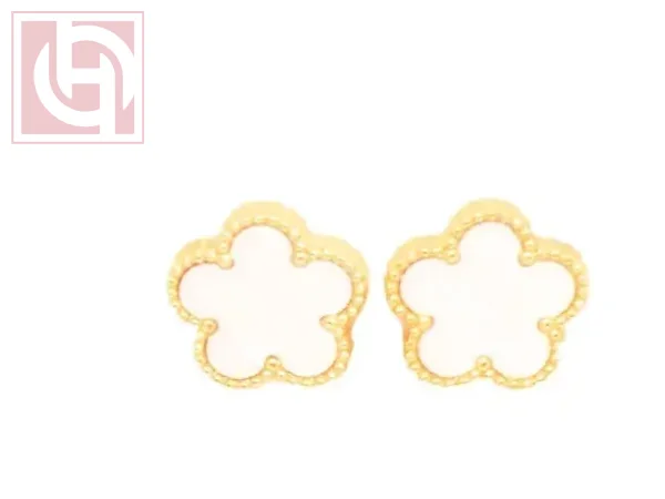 Stainless Steel Pure Anti Echo Earring for Women White