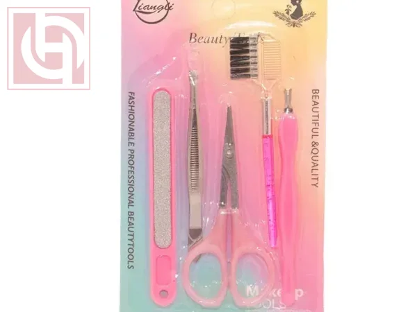 Stainless steel makeup tool set of 5 pieces