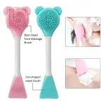 2*1 Silicone Brush for face masks masks massage and skin cleansing - Image 3