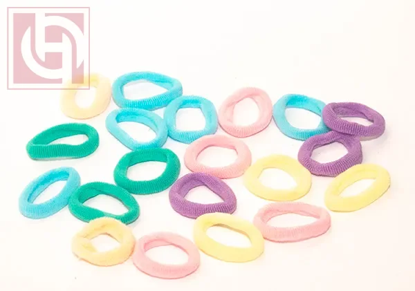 توك شعر قطنية استك ناعمة صغيرة متعددة الالوان للأطفال والنساء