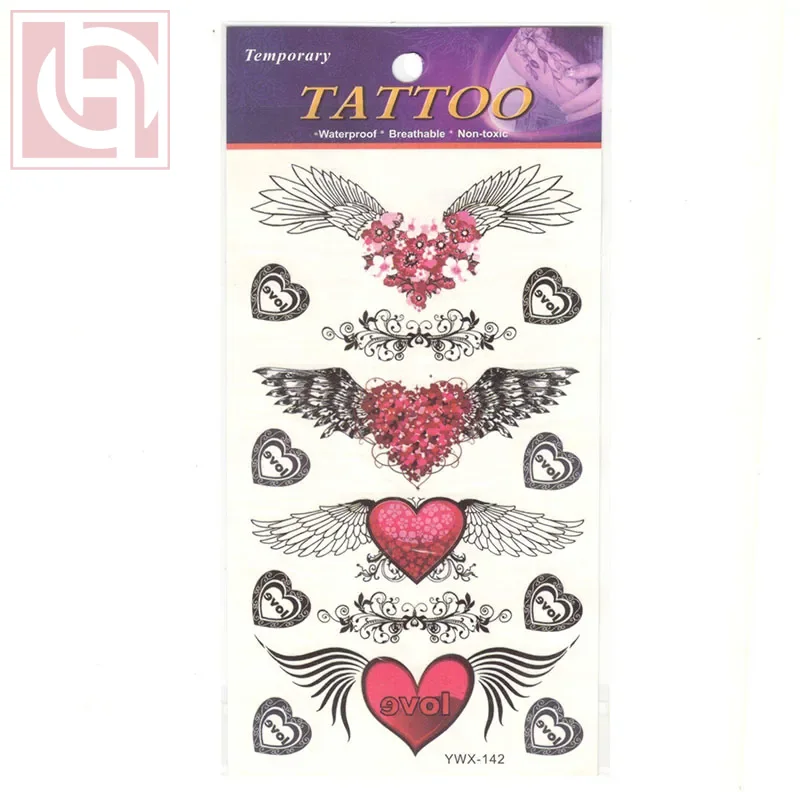 تاتو لاصق الوان للجسم مقاوم للماء للنساء والفتيات 20سم Temporary waterproof body sticker tattoos for women and girls 20 cm - Image 1