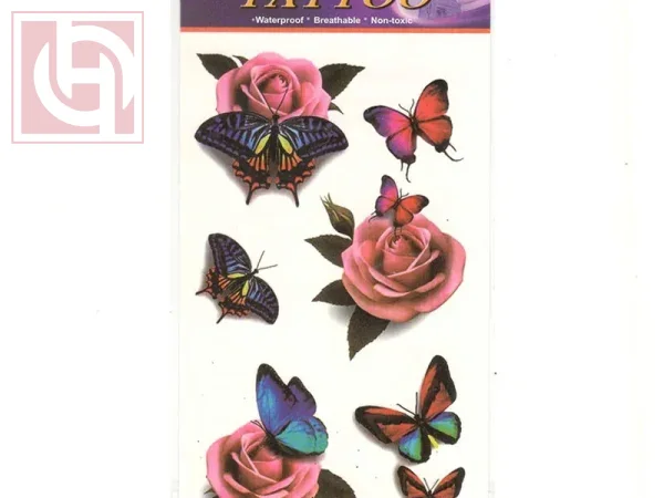 Temporary waterproof body sticker tattoos for women and girls 20 cm