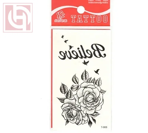 Temporary adhesive body Tattoo for women and girls