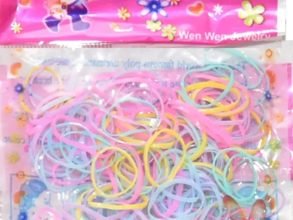 Small Elastic Hair Ties in Multiple Colors for Girls and Women