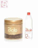 Professional Lightening Package Hair Oxygen Cream 12% 1000ml Red + Hair Lightening and Bleaching Powder 200g Blue from Blob