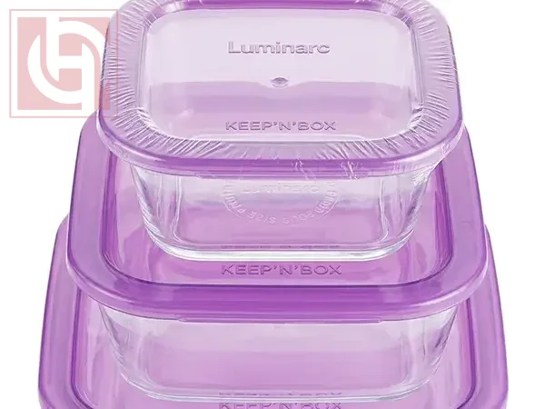 Luminarc Glass Storage Set of 3 pieces