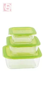 Luminarc Glass Storage Set of 3 pieces