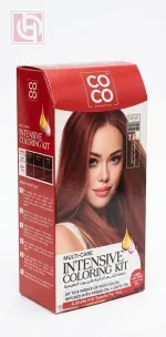 CoCo Cosmetics Intensive Coloring Kit 7.66 Intense Red Blond - Image 2