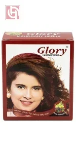 Glory Original Indian Henna with Amla & Shikakai Mahogany (6 Sachets x 10g)