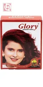 Glory Original Indian Henna with Amla & Shikakai Burgundy (6 Sachets x 10g)