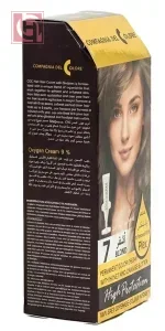 ⁦كومبانيا ديل كولور صبغة شعر الإيطالية الدائمة مدعمة بالبلكس اشقر رقم 7⁩ - الصورة ⁦2⁩
