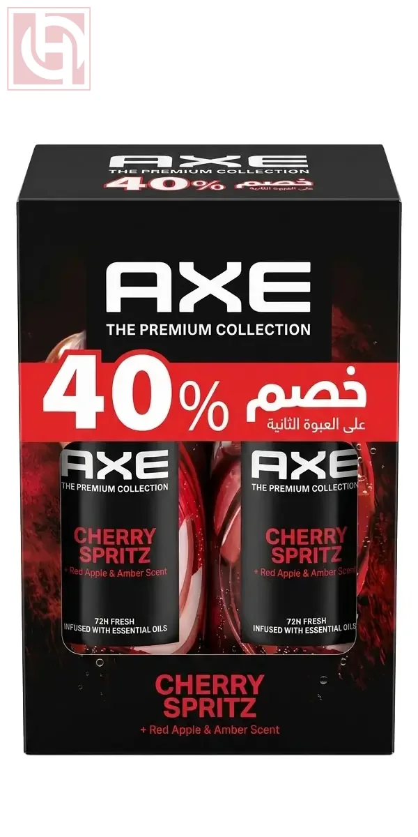 اسبراى مزيل عرق اكس تشيرى سبريتز المميز قطعة + قطعة عليه خصم 40% 72 ساعة انتعاش اورجينال هبز ORIGINALHUBS اسبراى مزيل عرق اكس تشيرى سبريتز 150مل قطعة + قطعة عليه خصم 40% 72 ساعة انتعاش - الصورة 1