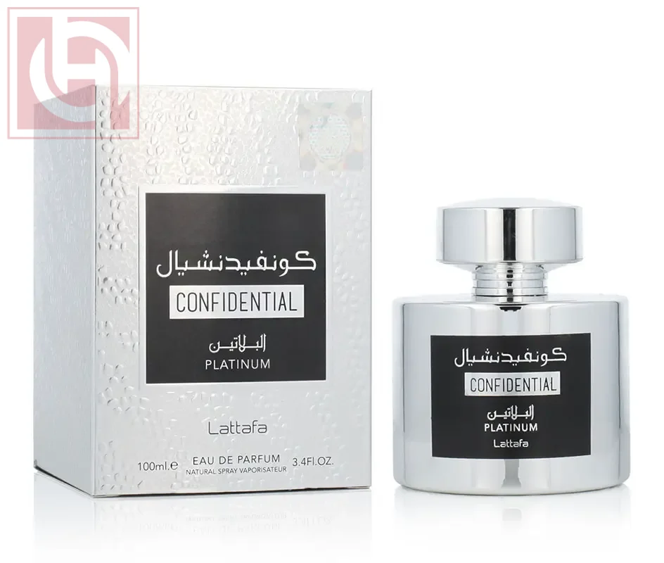 ⁦عطر كونفيدنشيال البلاتين او دو برفيوم 100 مل من لطافة⁩ - الصورة ⁦1⁩