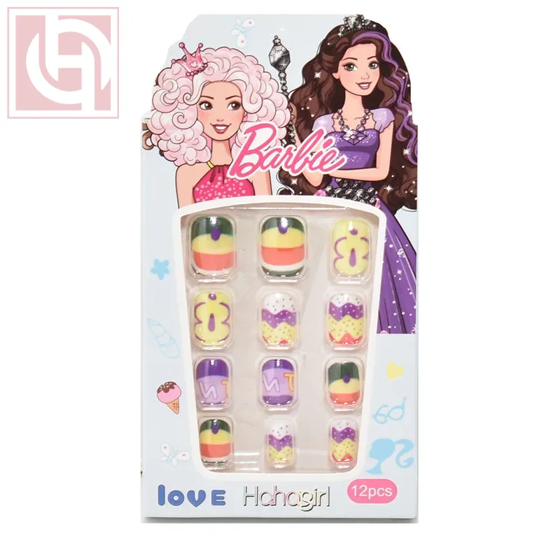 Artificial nails12 pieces for girls with adhesive tape - Image 1