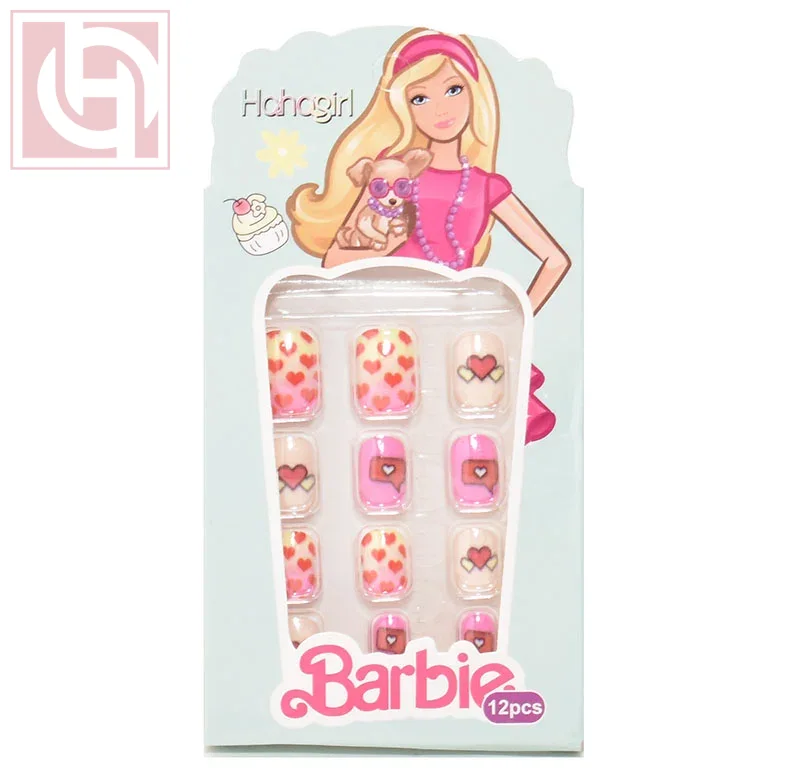 Artificial nails12 pieces for girls with adhesive tape - Image 1