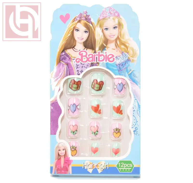 Artificial nails12 pieces for girls with adhesive tape - Image 1