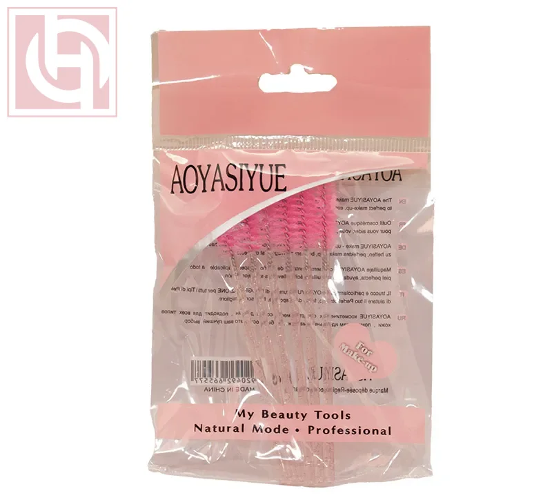 Silicone eyelash and eyebrow brush set of 6 pieces - Image 1