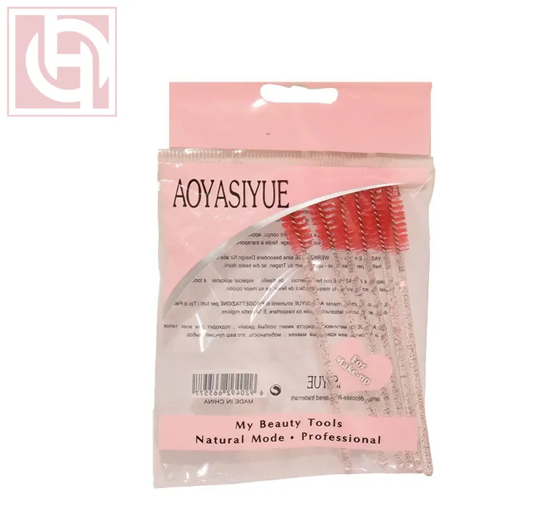 Silicone eyelash and eyebrow brush set of 6 pieces - Image 1