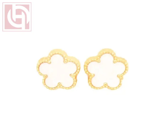 Stainless Steel Pure Anti Echo Earring for Women White - Image 1